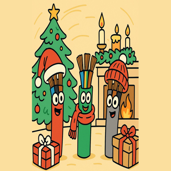 Foto natale cavi animati